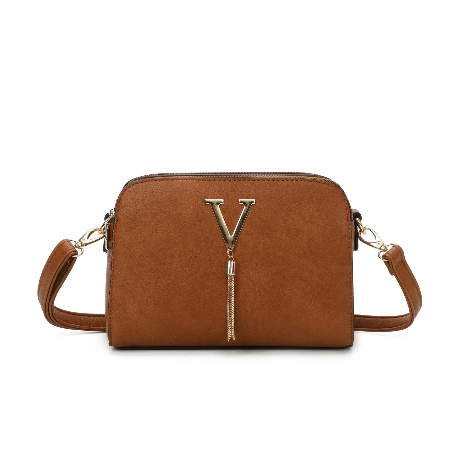 V Logo Crossbody Bag - Sleek Styles