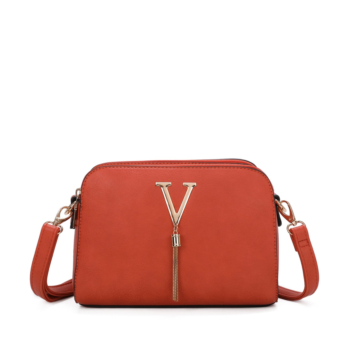 V Logo Crossbody Bag - Sleek Styles