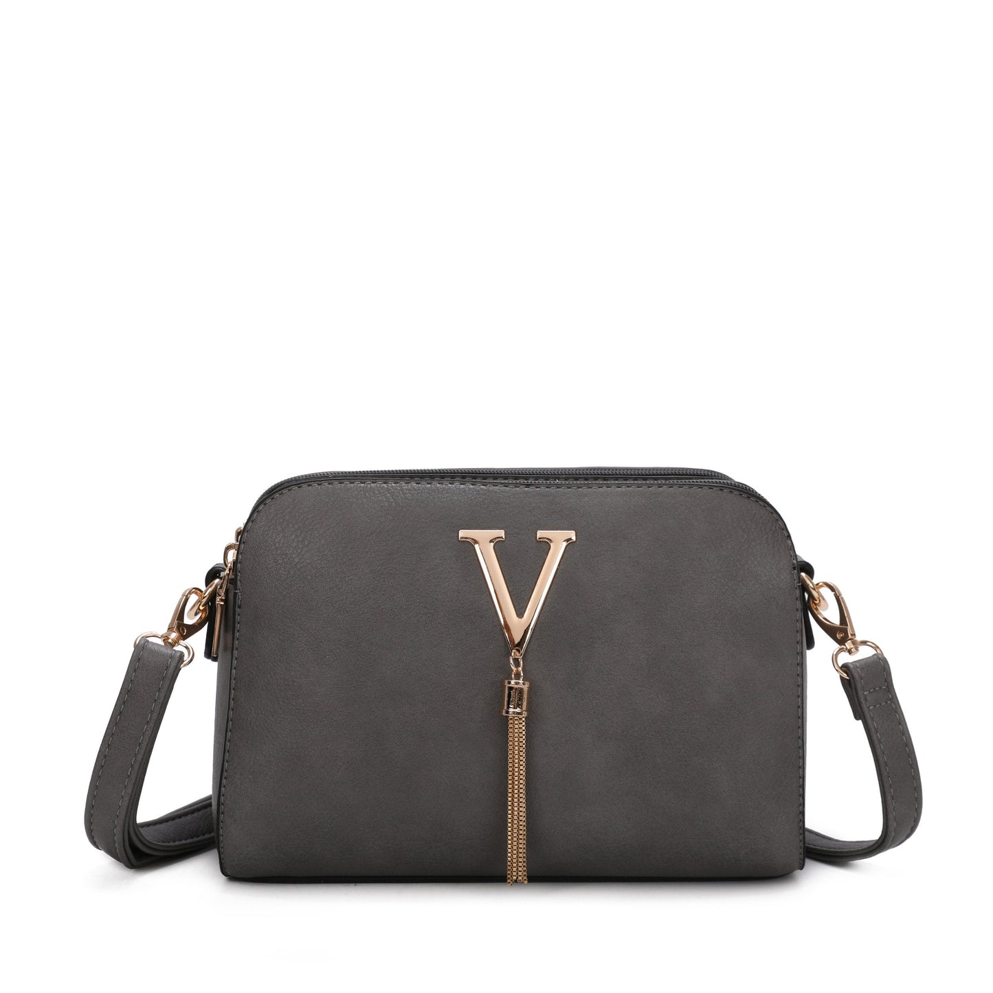V Logo Crossbody Bag - Sleek Styles