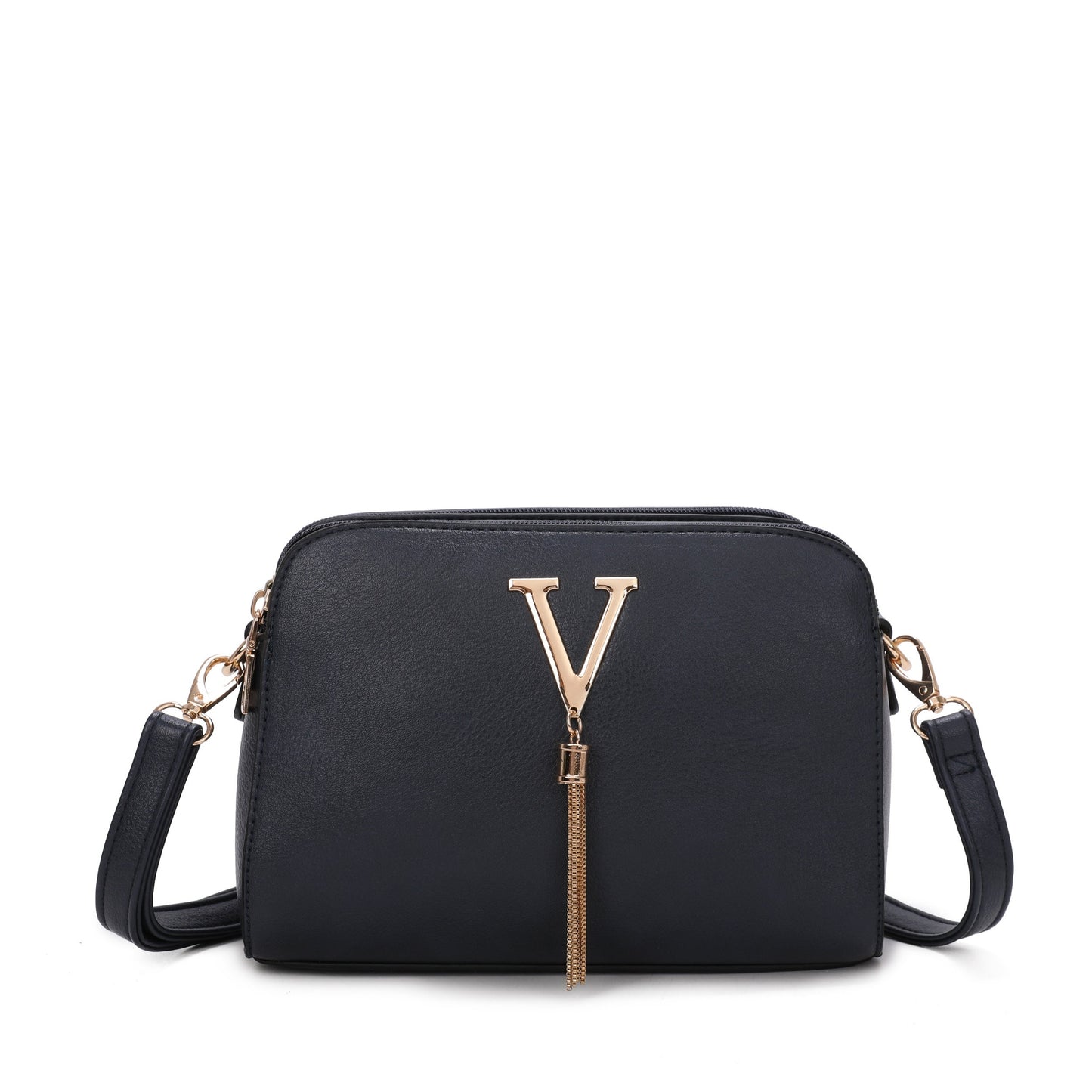 V Logo Crossbody Bag - Sleek Styles