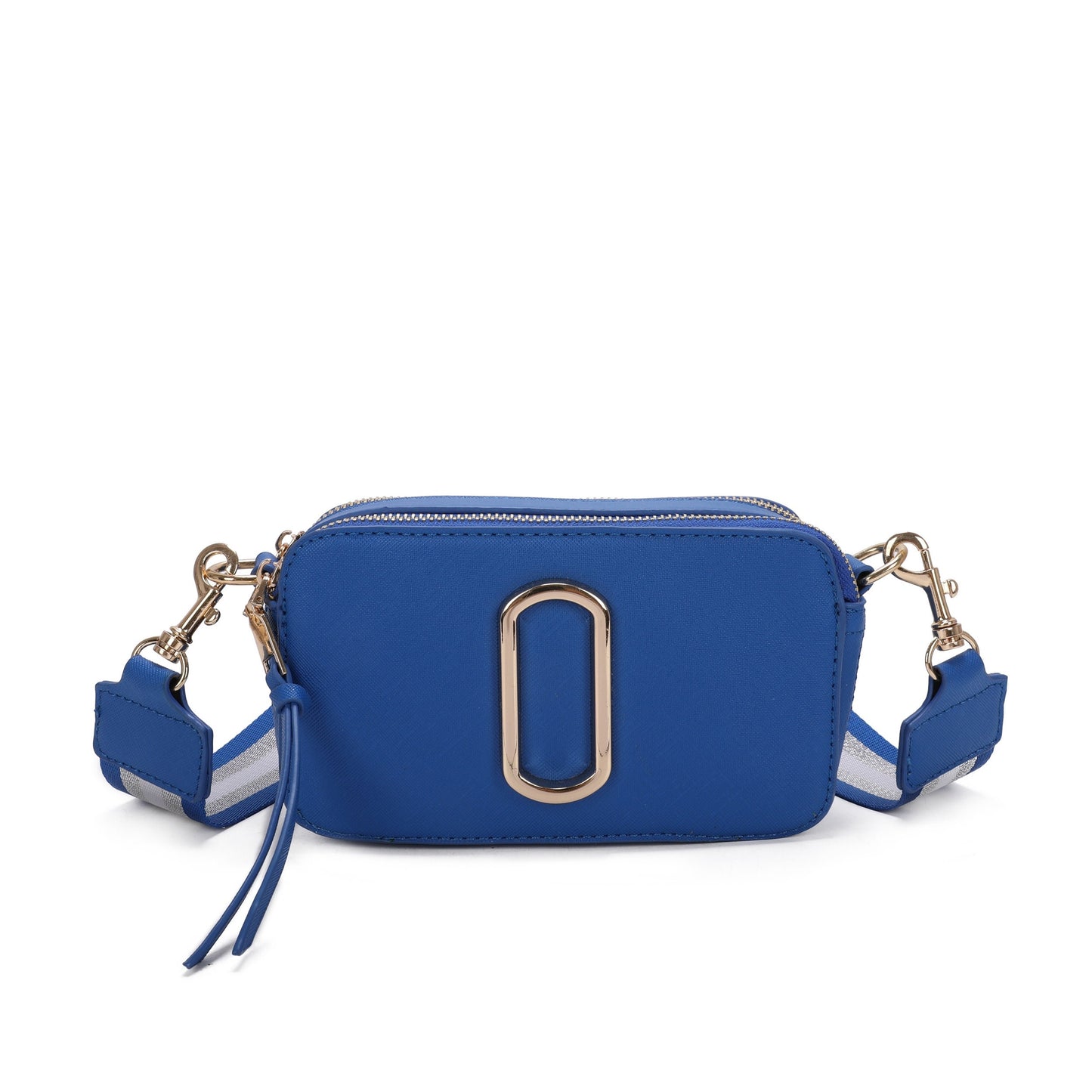 Classic Crossbody Bag With Adjustable Colorful Strap - Sleek Styles