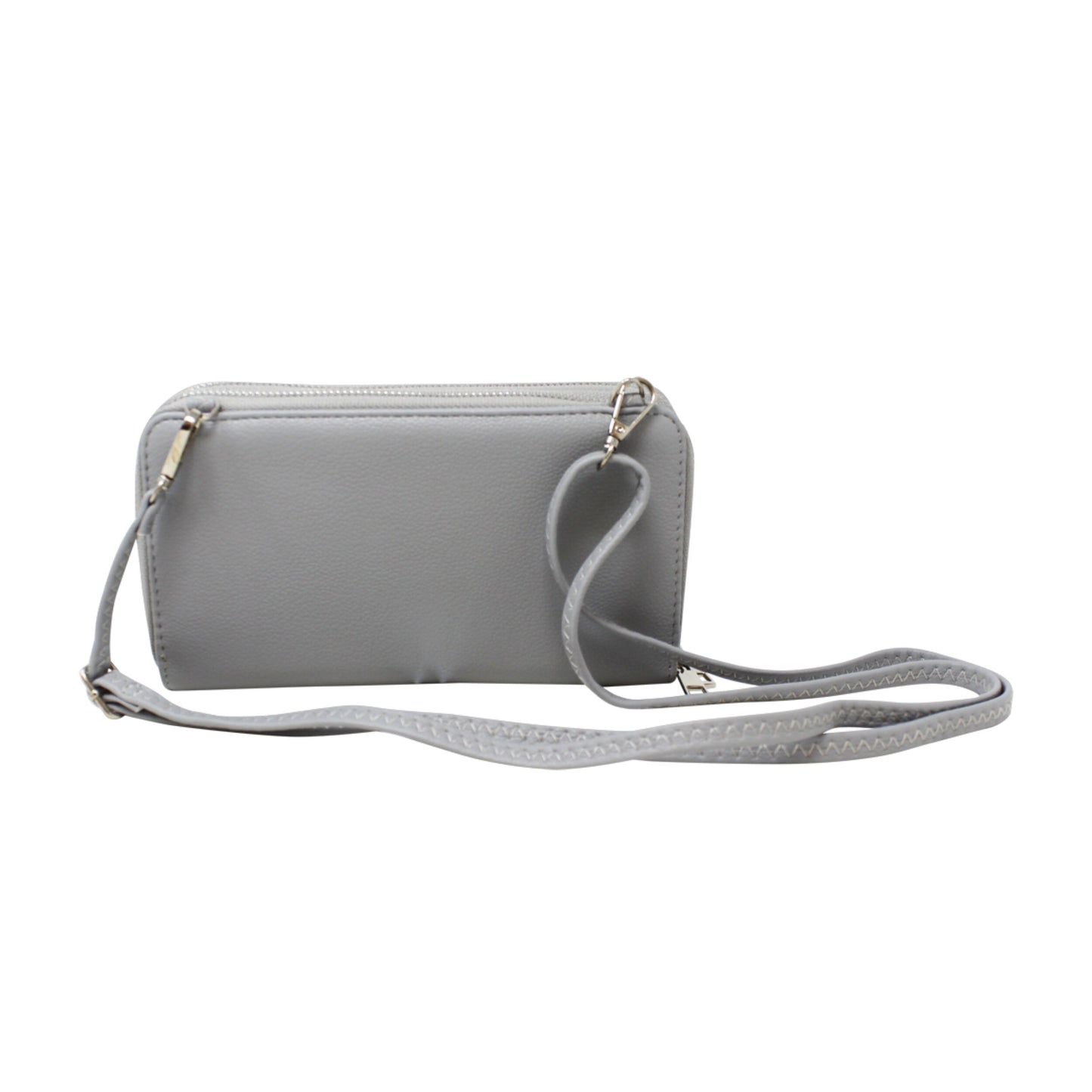 Double Zipper Long Wallet with Bee - Sleek Styles
