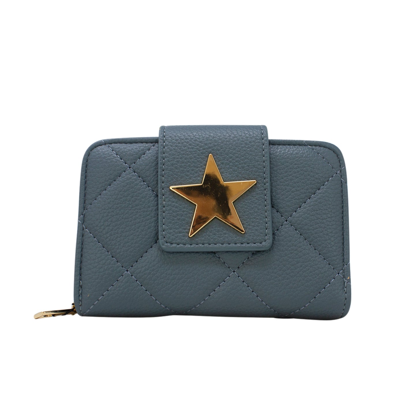 Star Button Strap Short Purse - Sleek Styles