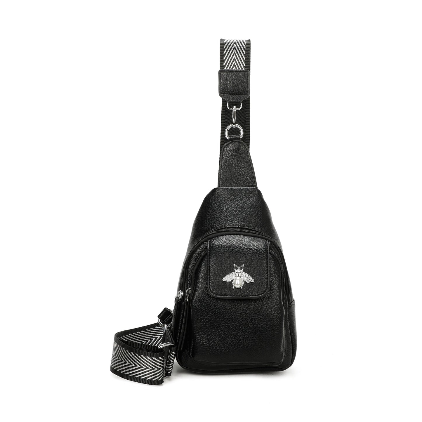 Women Bee Sling Chest Bag Female Casual Single Shoulder Bag - Sleek Styles