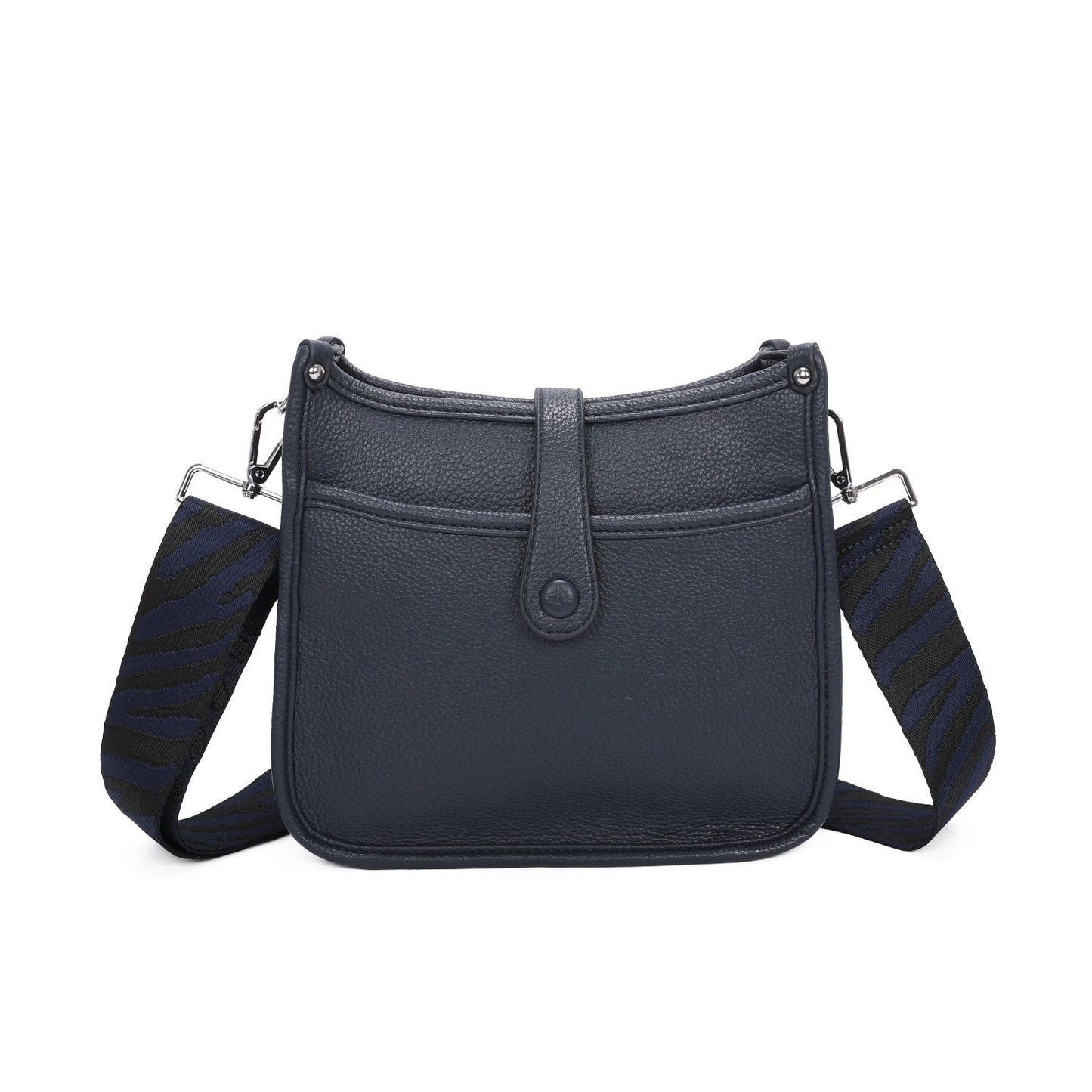 Top Magdot Closure Colourful Wide Shoulder Strap Ladies Crossbody Handbag - Sleek Styles