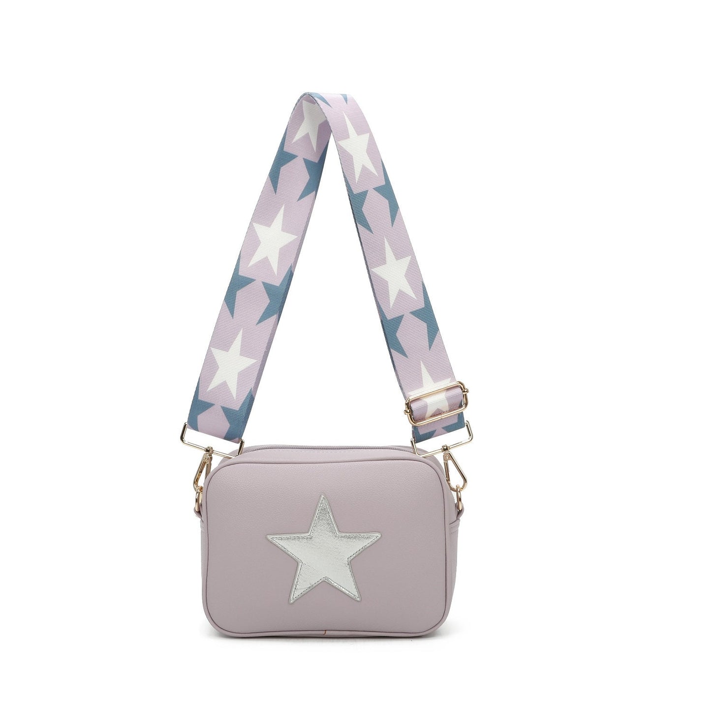 Star Front Women Printed Strap Shoulder Over Cross Body Bag Ladies Handbag - Sleek Styles
