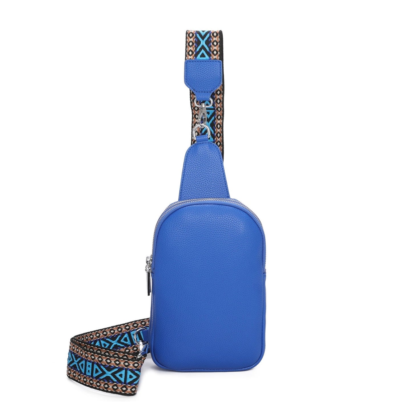 Wide Colouful Strap Women Sling Bum Bag Travel Hicking Gym Shoulder Bag - Sleek Styles