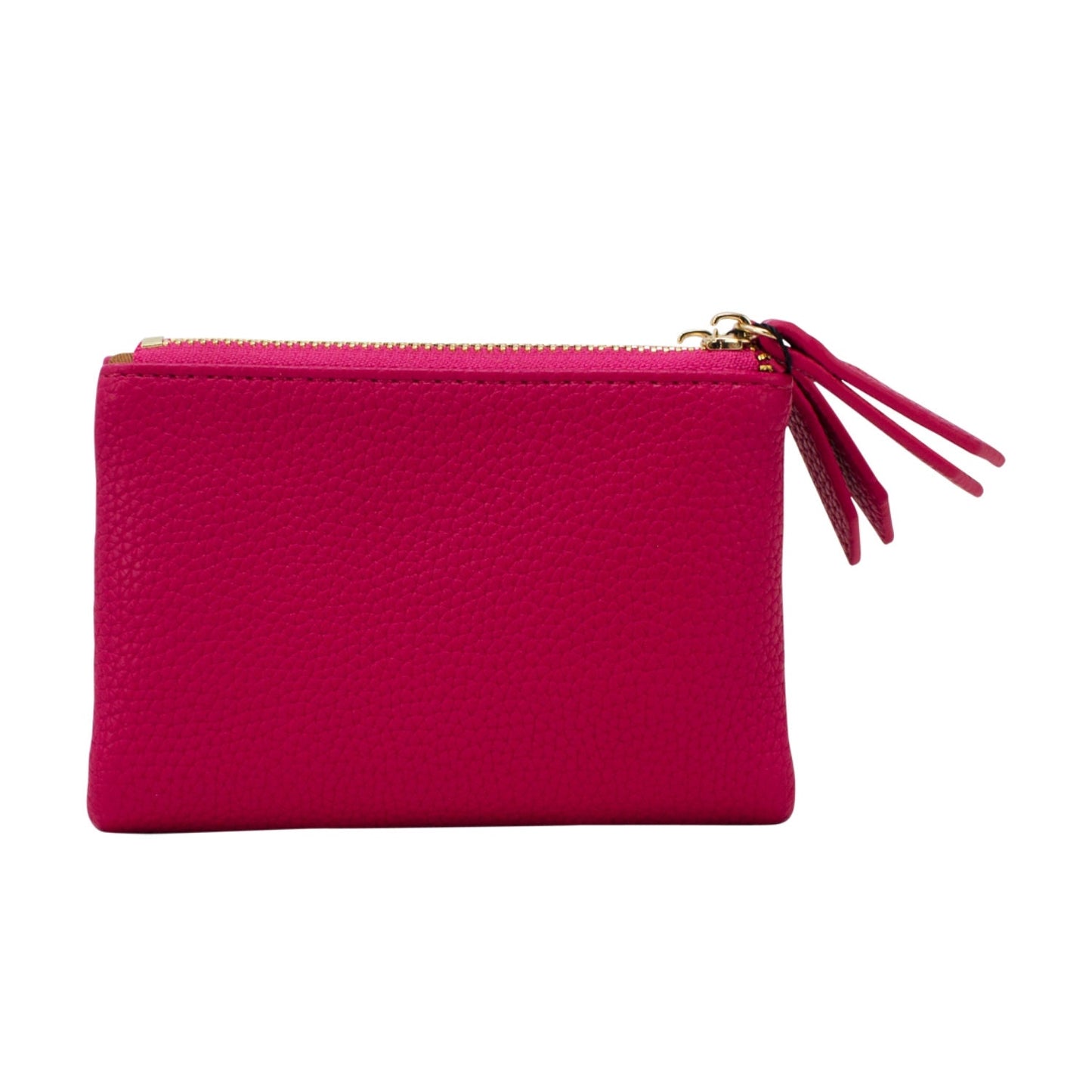 Small Folded Purse with Double Zippers - Sleek Styles