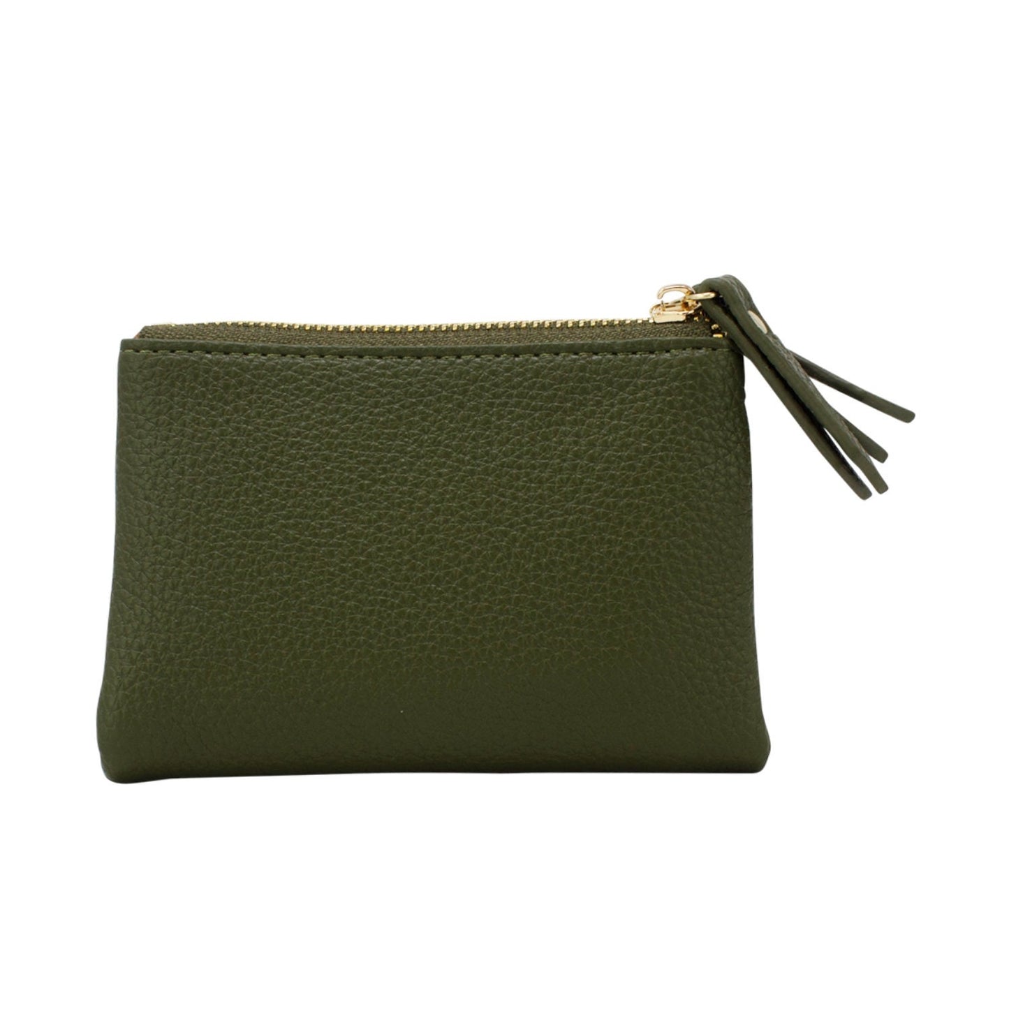 Small Folded Purse with Double Zippers - Sleek Styles