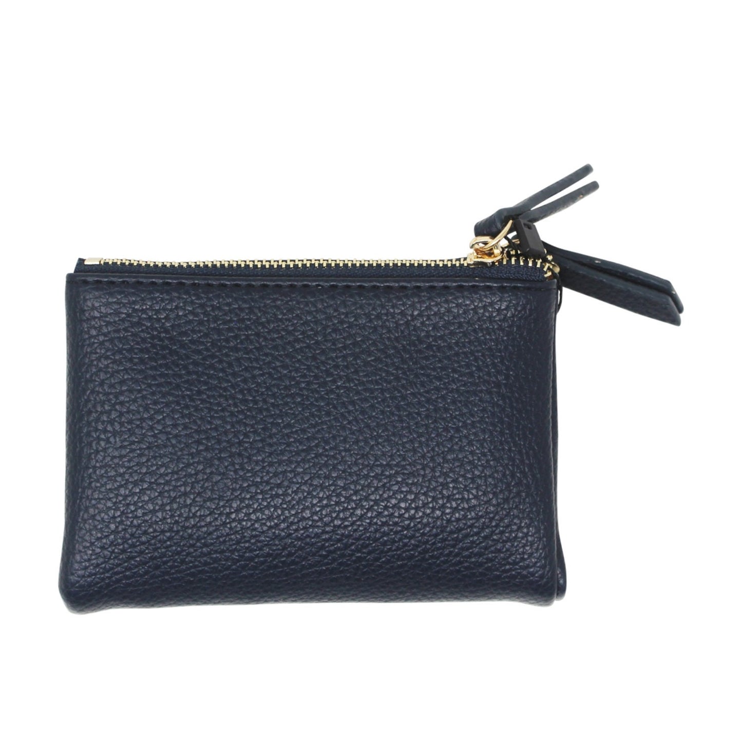 Small Folded Purse with Double Zippers - Sleek Styles