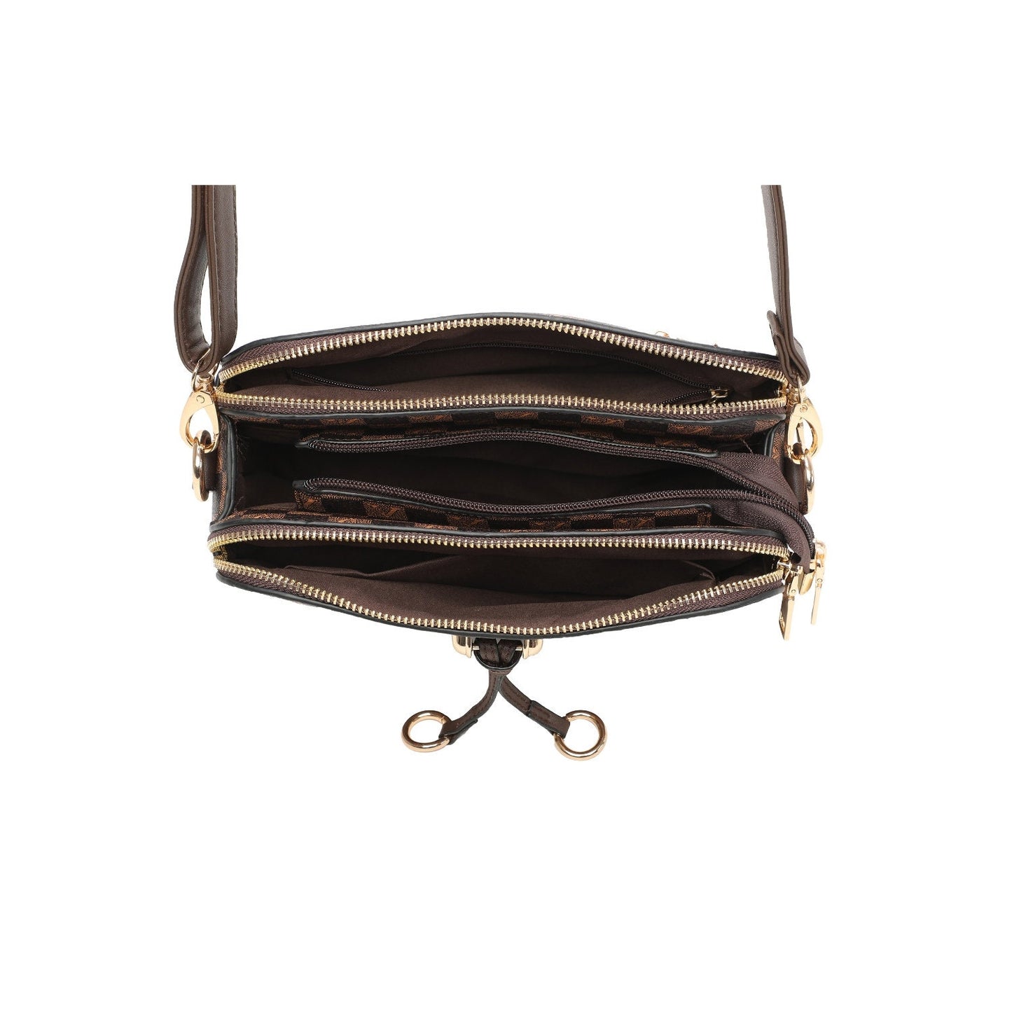 Vintage Geometric Pattern Shoulder Chain Bag, Classic Textured Underarm Bag For Daily Use - Sleek Styles