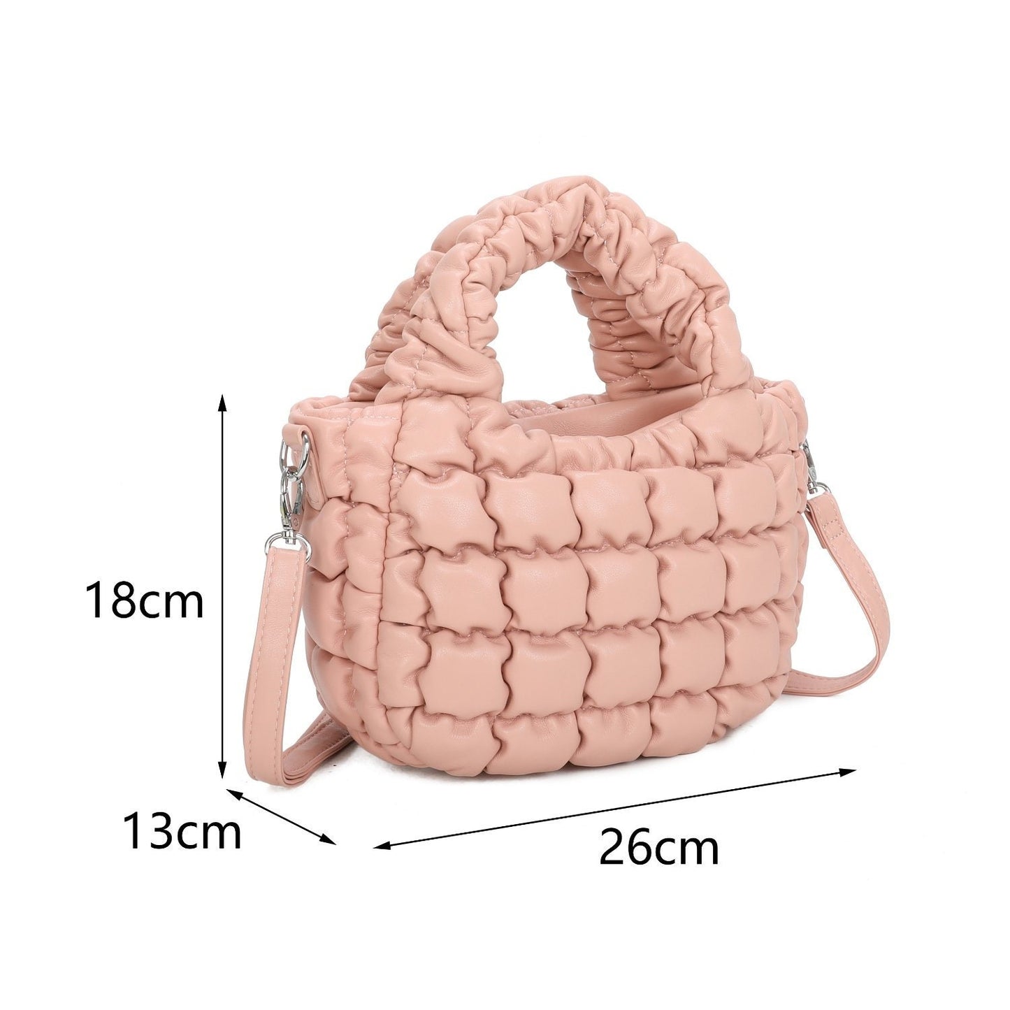 Pleated Bubbles Cloud Bag - Sleek Styles