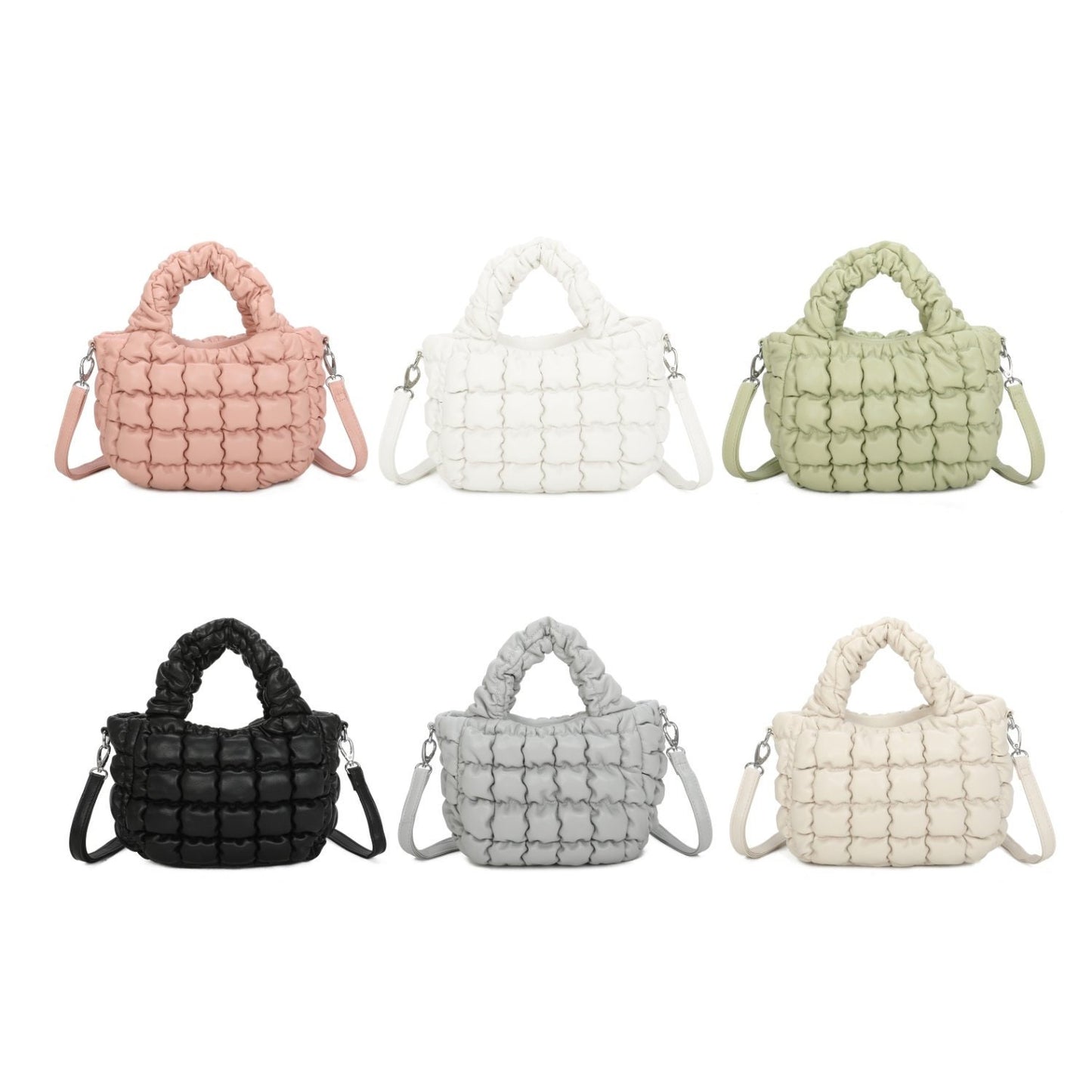 Pleated Bubbles Cloud Bag - Sleek Styles