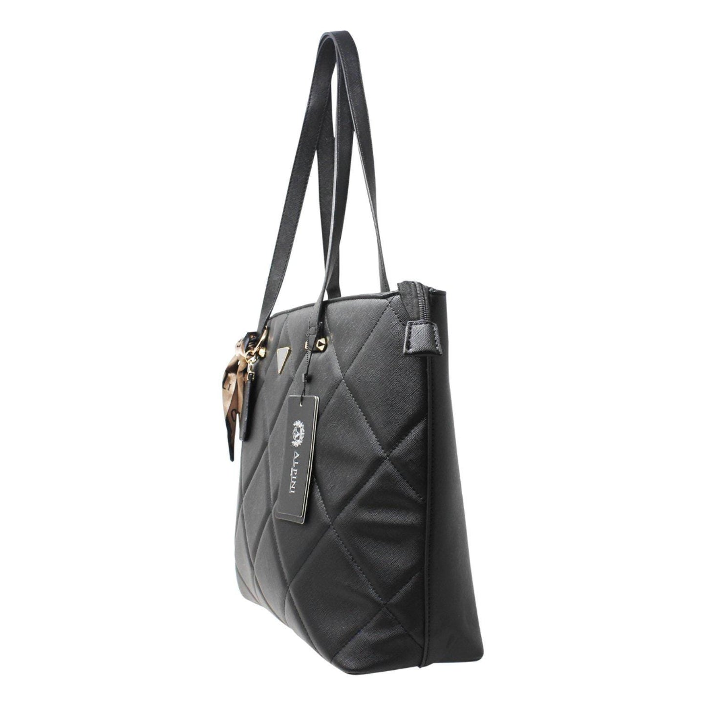 Stylish Quilted Black Tote Bag - Sleek Styles