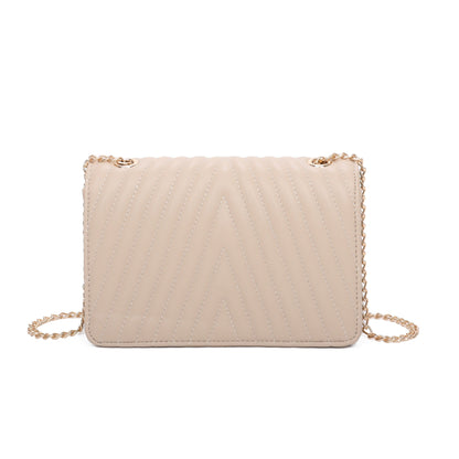 V Logo Quilted Satchel Bag - Sleek Styles