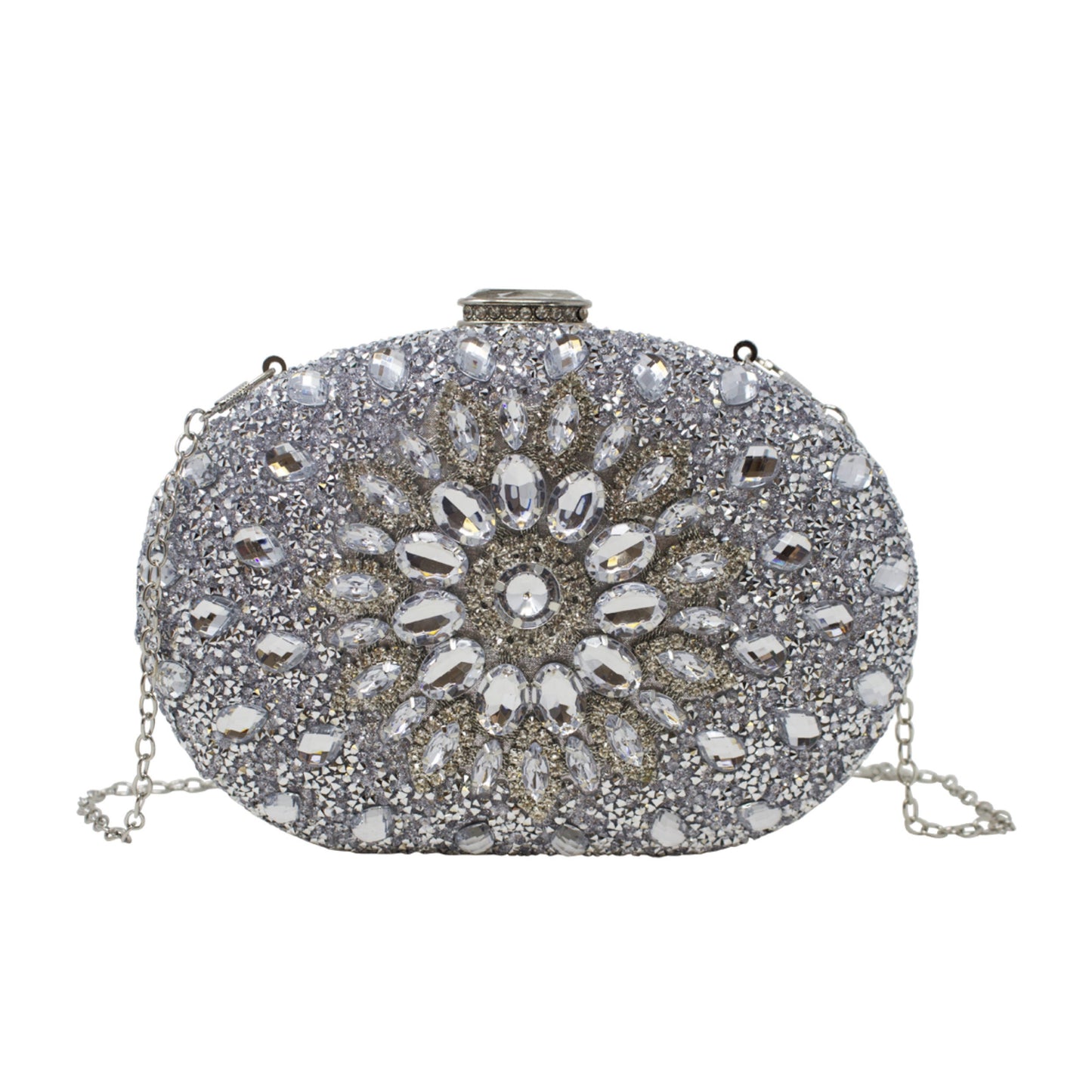 Full Diamante Clutch Bag - Sleek Styles