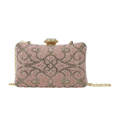 Floral Beads Clutch Bag - Sleek Styles