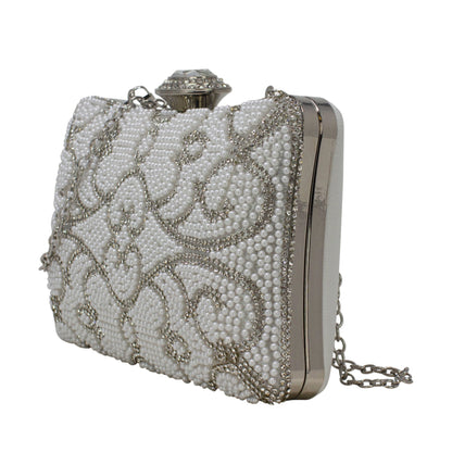 Floral Beads Clutch Bag - Sleek Styles