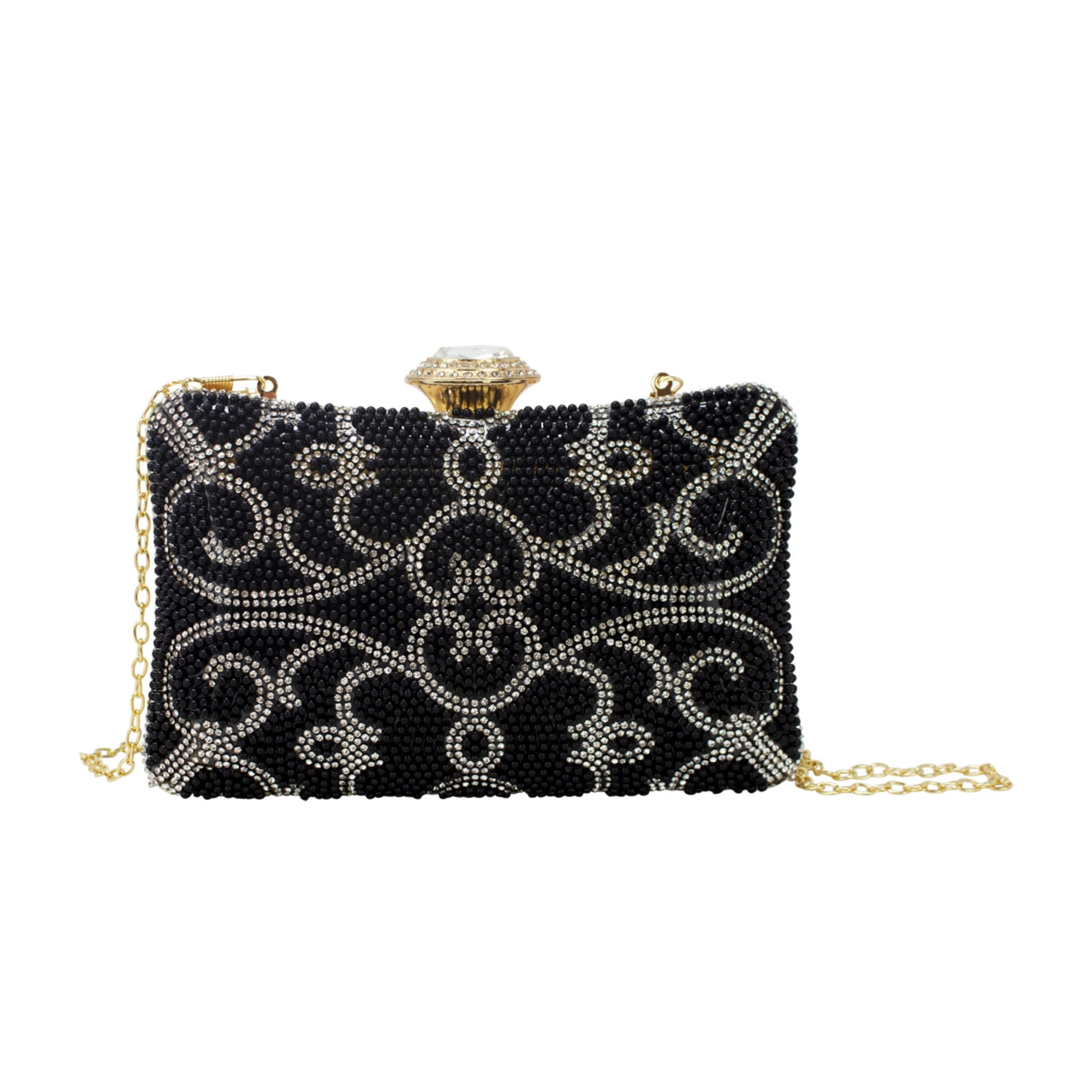 Floral Beads Clutch Bag - Sleek Styles