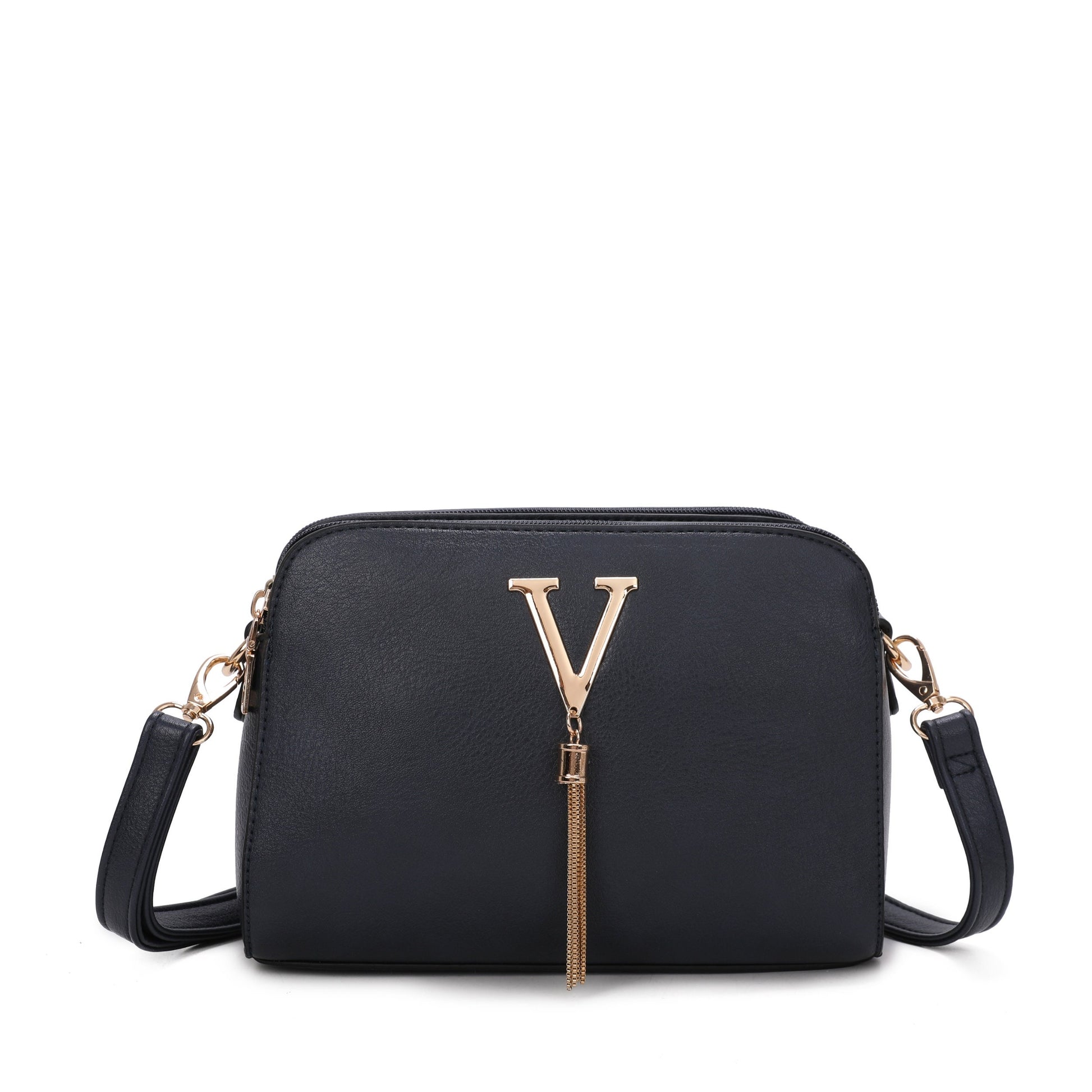 V Logo Crossbody Bag - Sleek Styles