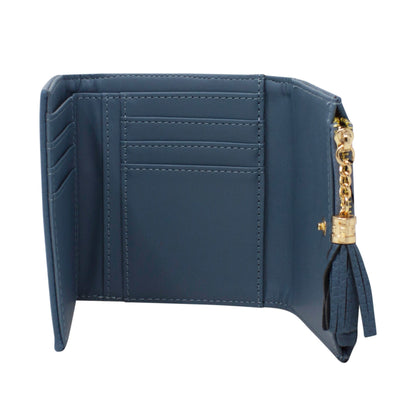 Tri-Fold Small Purse with Bee Decoration - Sleek Styles