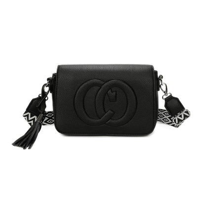 Tassel Cross Body bag / Shoulder Bag with Long Strap Hardware Gifts for her - Sleek Styles