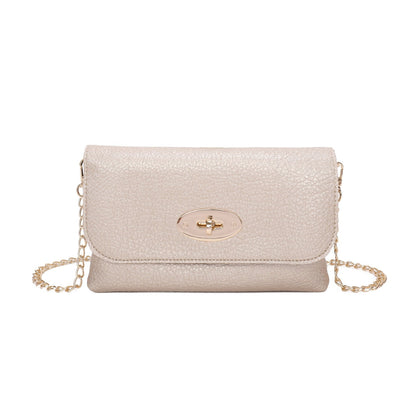 Women's Metal Lock Mini Crossbody Bag Ladies Shoulder Wedding Bag Handbag - Sleek Styles
