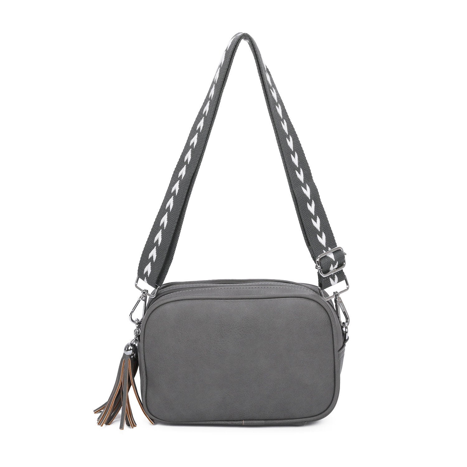 Detached Colourful Across The Body Strap Women Tasselled Shoulder Handbag - Sleek Styles