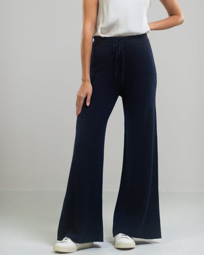 Made in italy Wide Leg Knitted Trousers One Size 8-16 - Sleek Styles