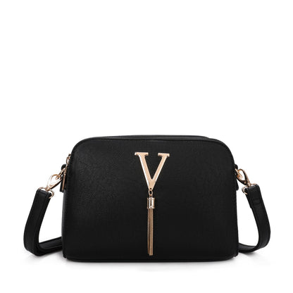 V Logo Crossbody Bag - Sleek Styles