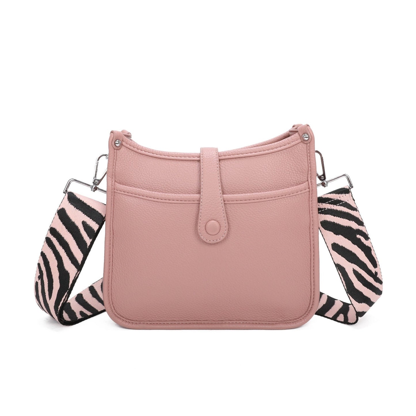 Top Magdot Closure Colourful Wide Shoulder Strap Ladies Crossbody Handbag - Sleek Styles