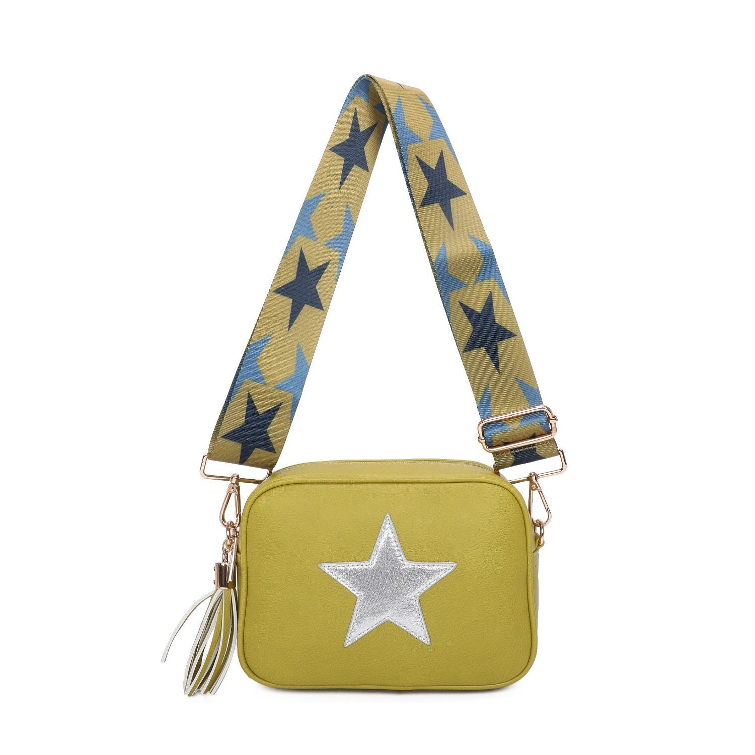 Star Front Women Printed Strap Shoulder Over Cross Body Bag Ladies Handbag - Sleek Styles