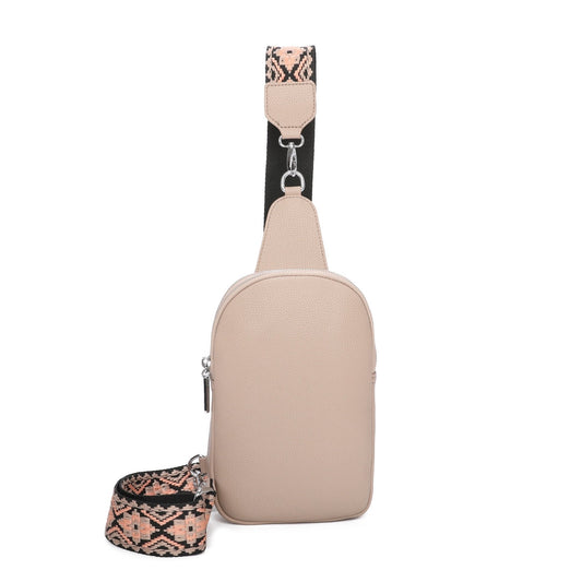 Wide Colouful Strap Women Sling Bum Bag Travel Hicking Gym Shoulder Bag - Sleek Styles