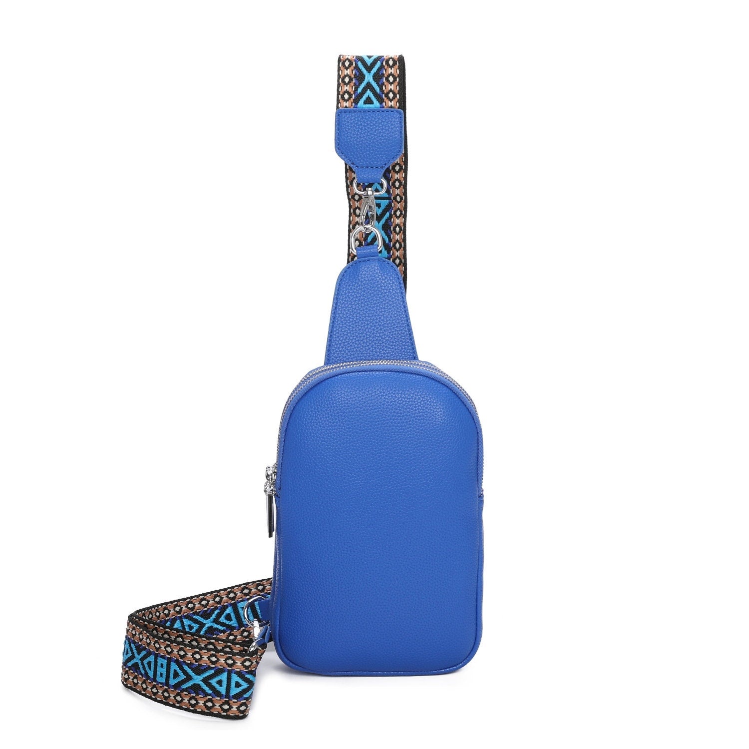 Wide Colouful Strap Women Sling Bum Bag Travel Hicking Gym Shoulder Bag - Sleek Styles