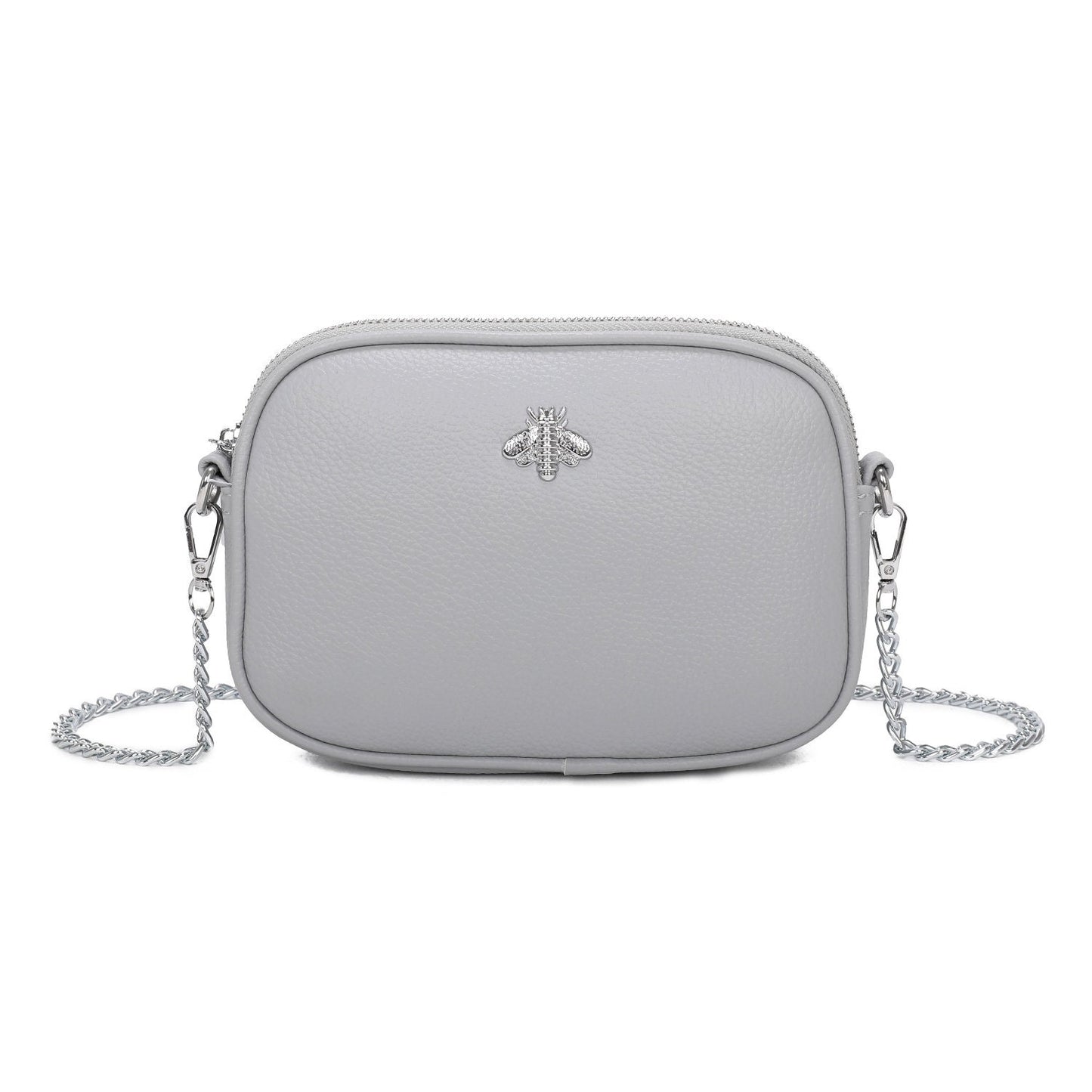 Leather Crystal Bee Bag in Blush Sophisticated - Sleek Styles