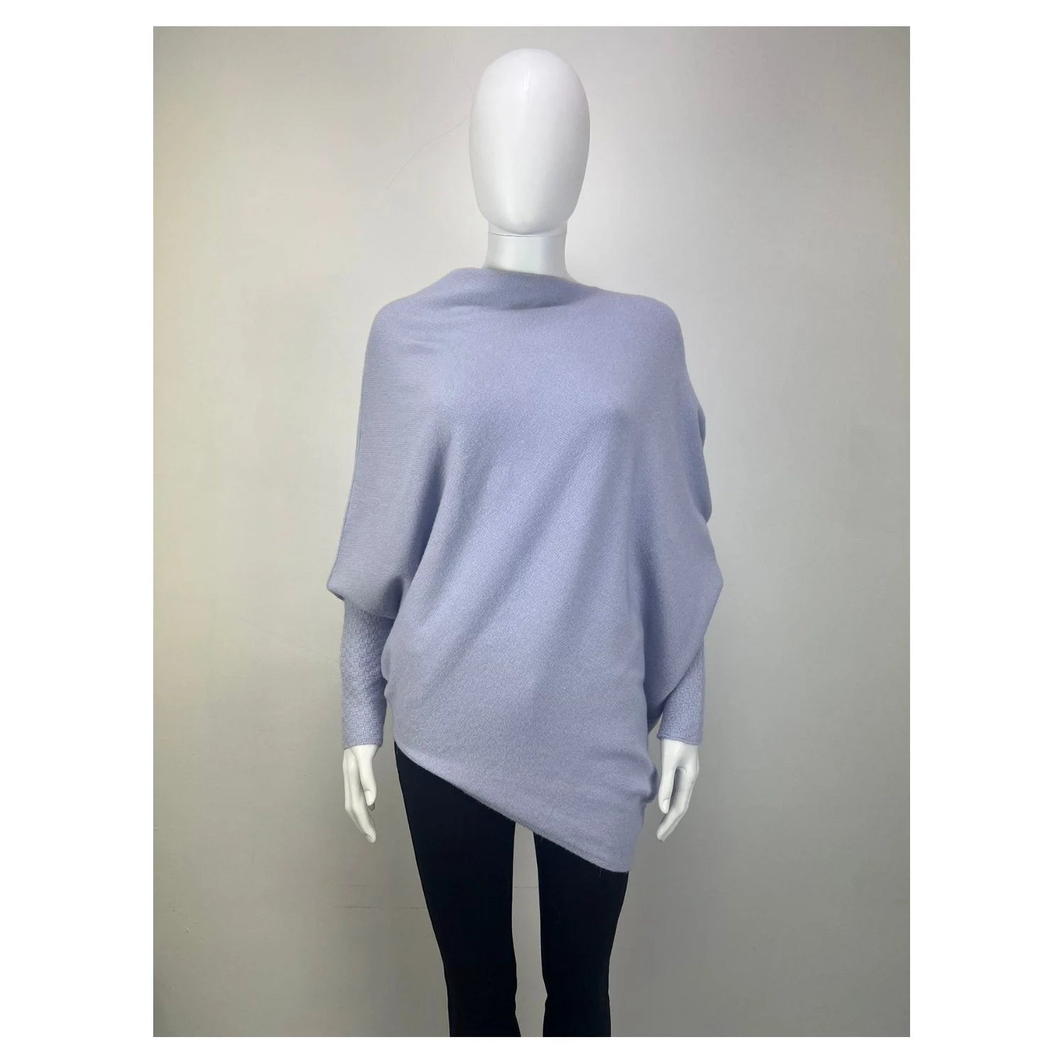 Made in italy ladies Soft Knit Asymmetric Jumper One Size 8-16 - Sleek Styles