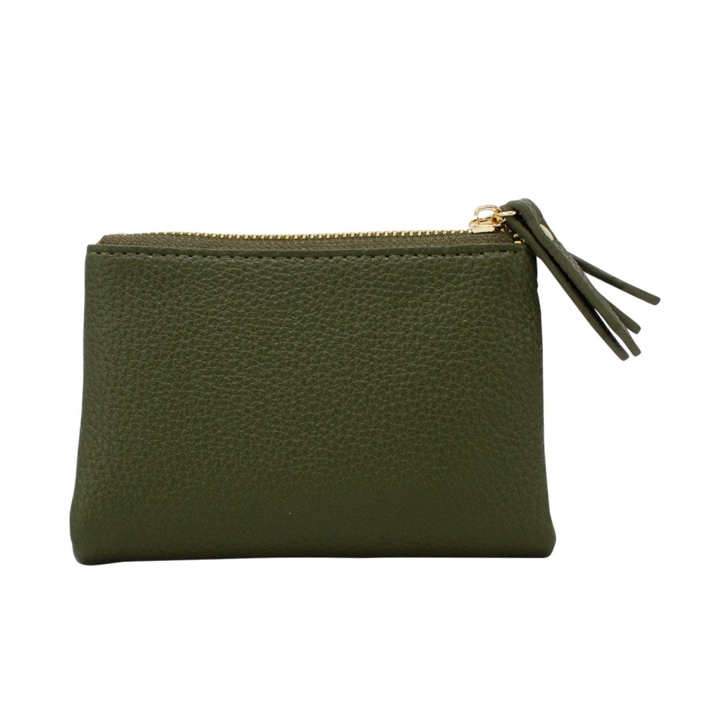 Small Folded Purse with Double Zippers - Sleek Styles