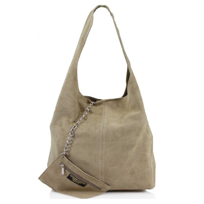 22 Colours Suede Hobo Shoulder Bag, Large Suede Bag, Suede Boho Bag, Suede Bag With Purse, Italian Suede Bag, Womens Gift, Gift For Her - Sleek Styles