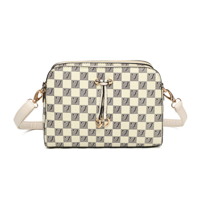 Vintage  Geometric Pattern Shoulder Chain Bag, Classic Textured Underarm Bag For Daily Use - Sleek Styles