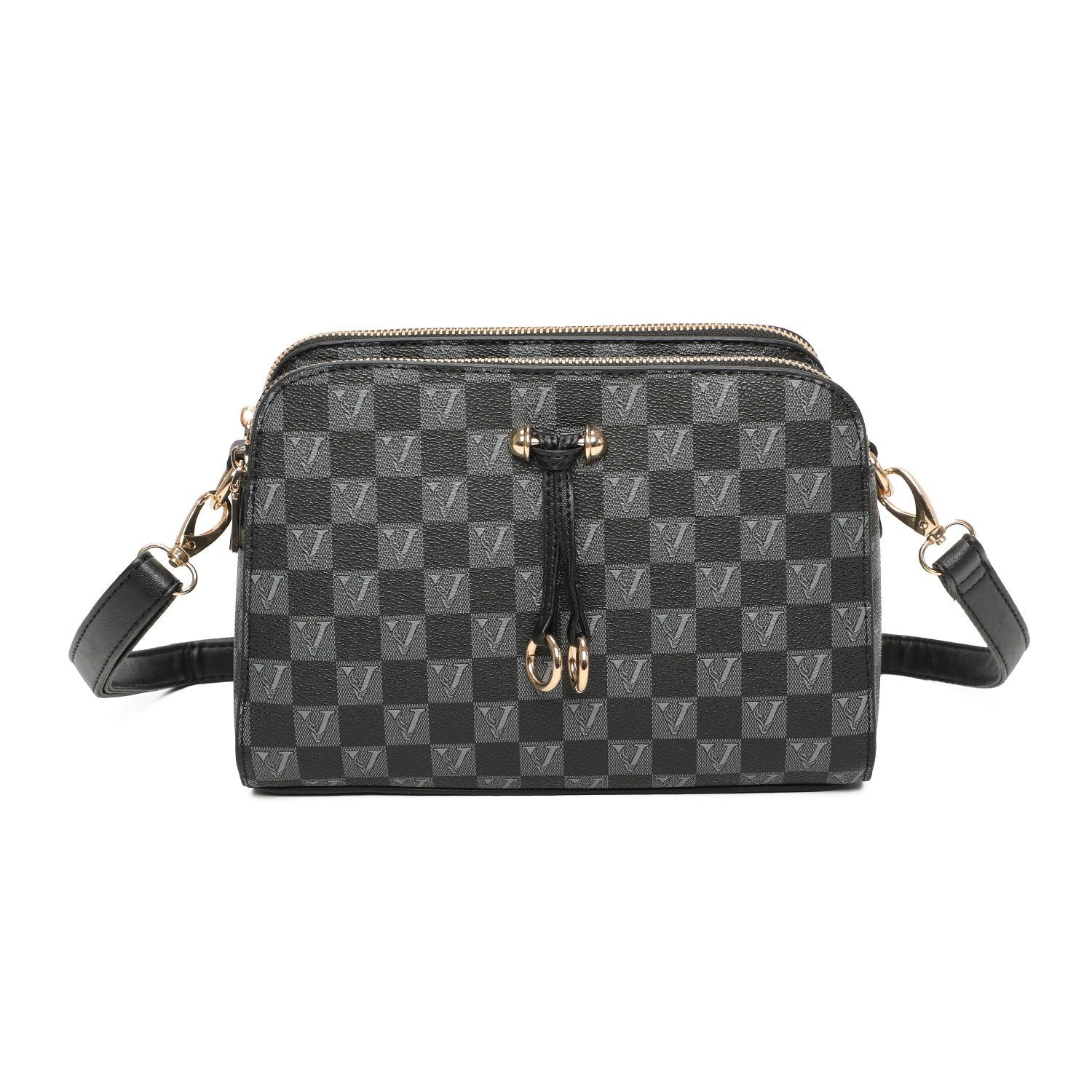 Vintage  Geometric Pattern Shoulder Chain Bag, Classic Textured Underarm Bag For Daily Use - Sleek Styles