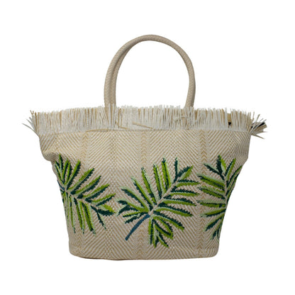 Leaves Beach Tote Shopper Handbag Bag - Sleek Styles