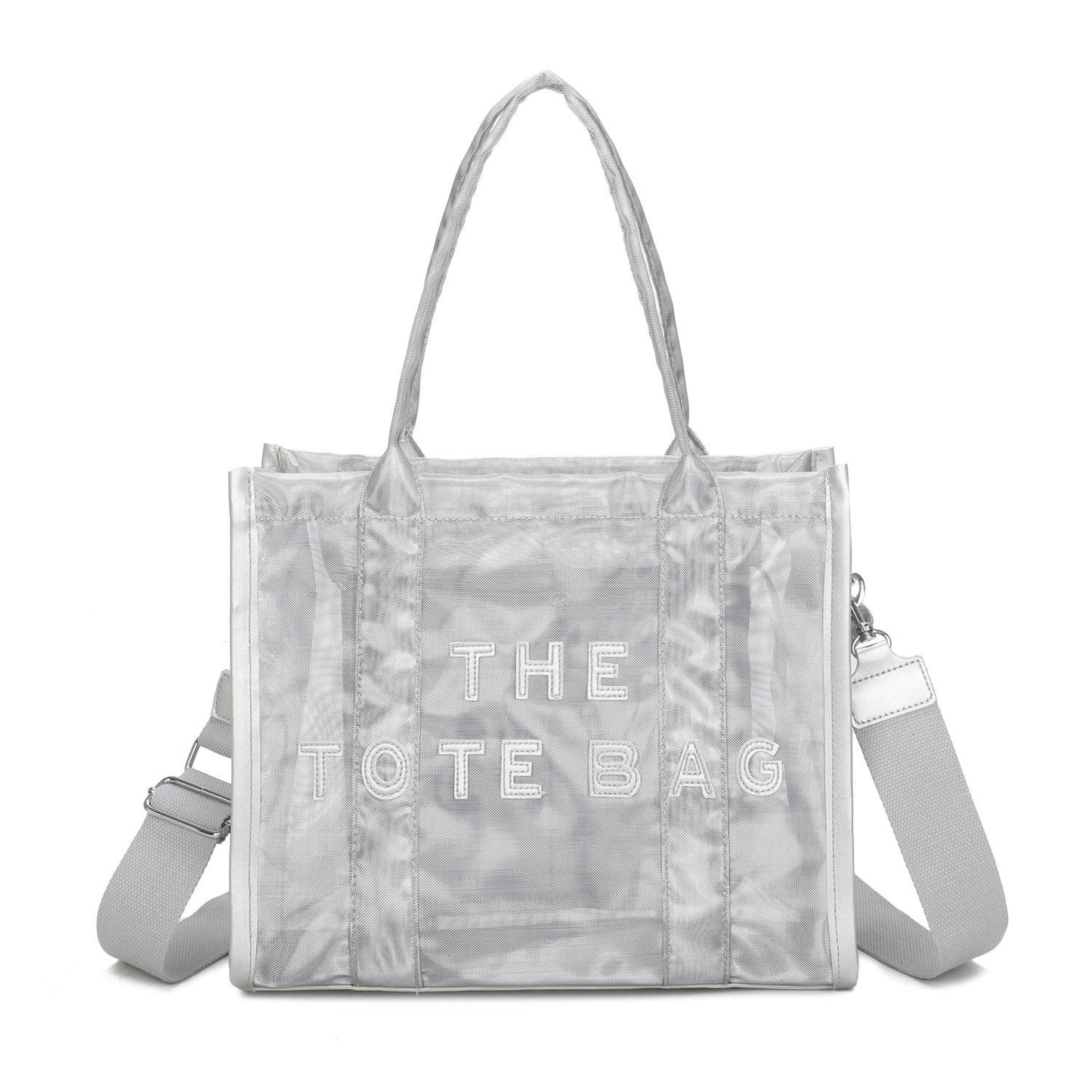 Clear Tote Bag Large Tote Handbags with Removable Wide Strap - Sleek Styles