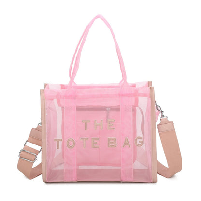 Clear Tote Bag Large Tote Handbags with Removable Wide Strap - Sleek Styles