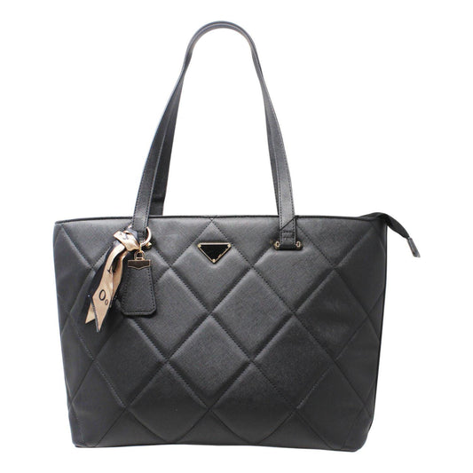 Stylish Quilted Black Tote Bag - Sleek Styles