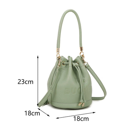 Bucket Bags for Women, Mini Bucket Bag Purses Soft Leather Crossbody Bucket Bags Drawstring Handbags Boho Bag - Sleek Styles