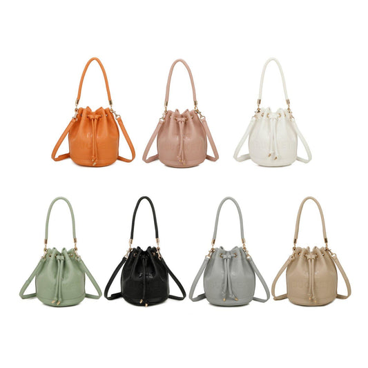 Bucket Bags for Women, Mini Bucket Bag Purses Soft Leather Crossbody Bucket Bags Drawstring Handbags Boho Bag - Sleek Styles