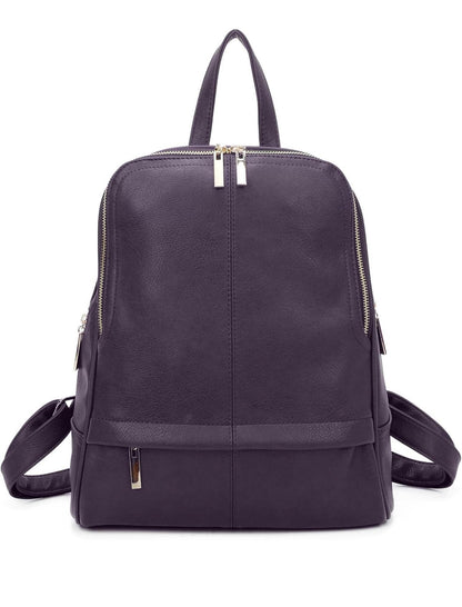 Women's Fashion Small Backpack, Women Backpack With Anti Theft Zipper, Waterproof Faux Leather Back Pack Women - Sleek Styles
