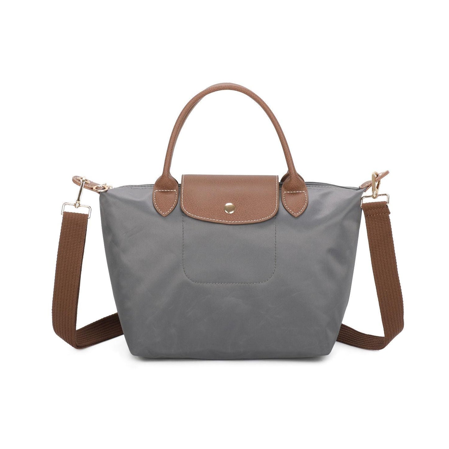 Classic Small Top Handle Bag Steel - Sleek Styles